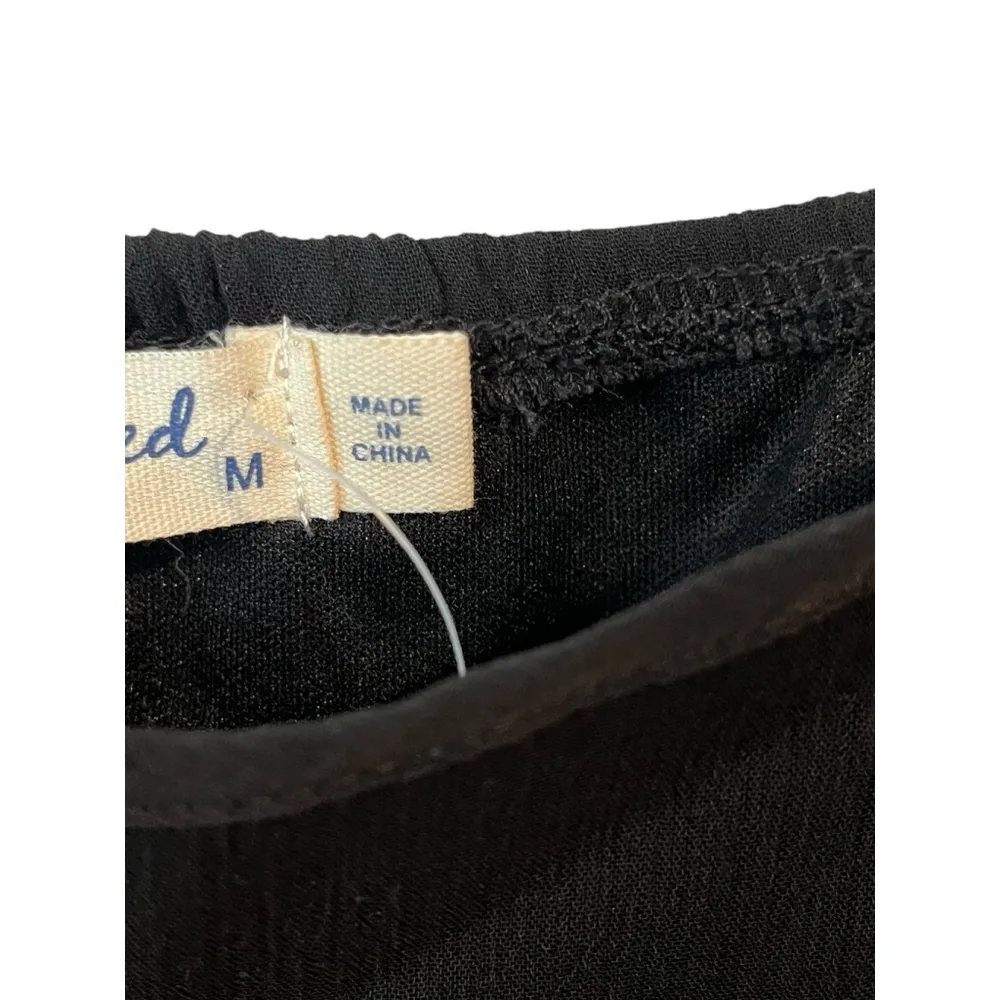 Live To Be Spoiled Dress Womens Junior Med Black Coastal Cowgirl MIDI NWT - Image 7