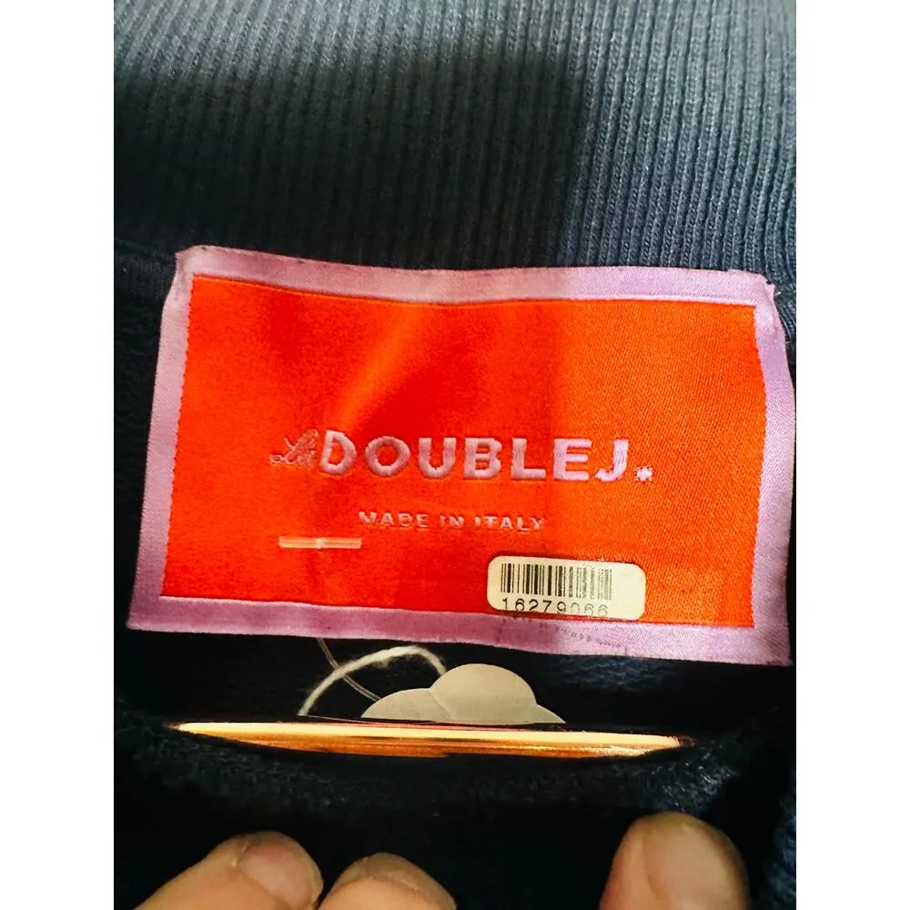 La Double J Blue Floral Long Sleeve Crewneck Tie Sleeves Sporty Dress Size Small - Image 11