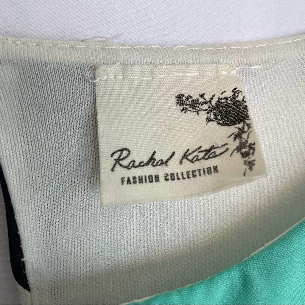 Rachel Kate Sleeveless Dress women’s size small chevron print made in the USA - Image 4