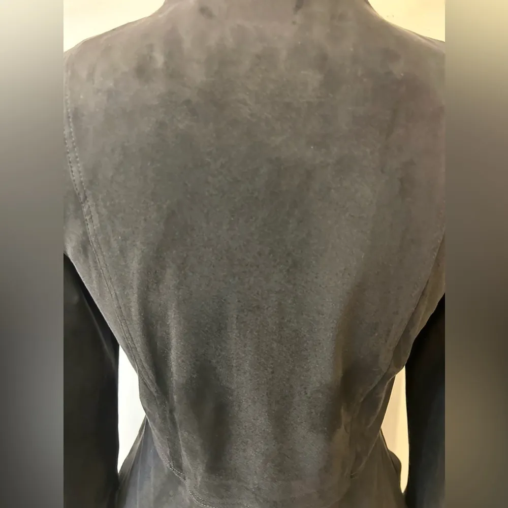 Anthropologie Hutch Draped Faux Suede Jacket Size XS - Image 11