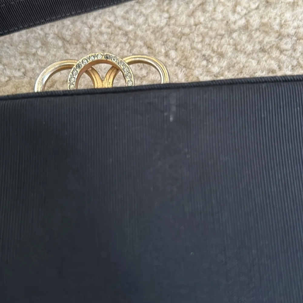 Vintage Stefan Black Moire Fabric Purse - Image 13