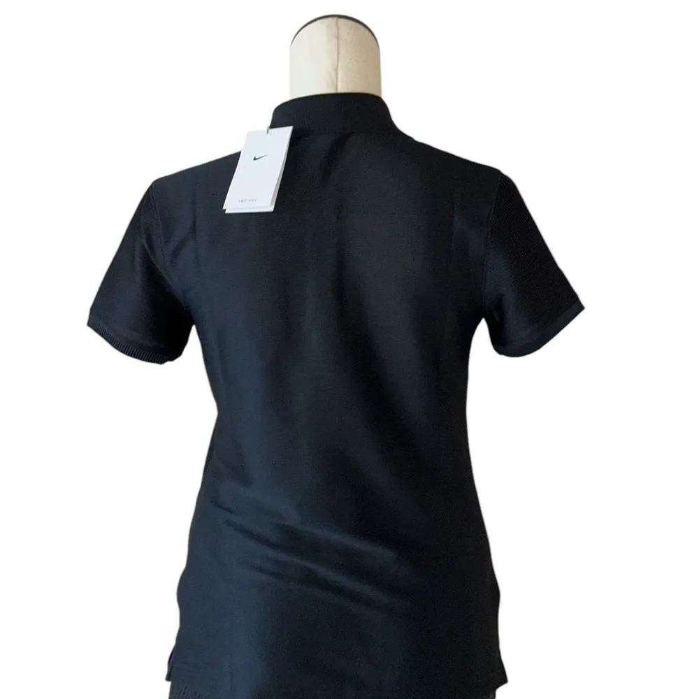 NWT Nike Victory Women's Dri-FIT Short-Sleeve Golf Polo T Shirt Black Small - Image 5