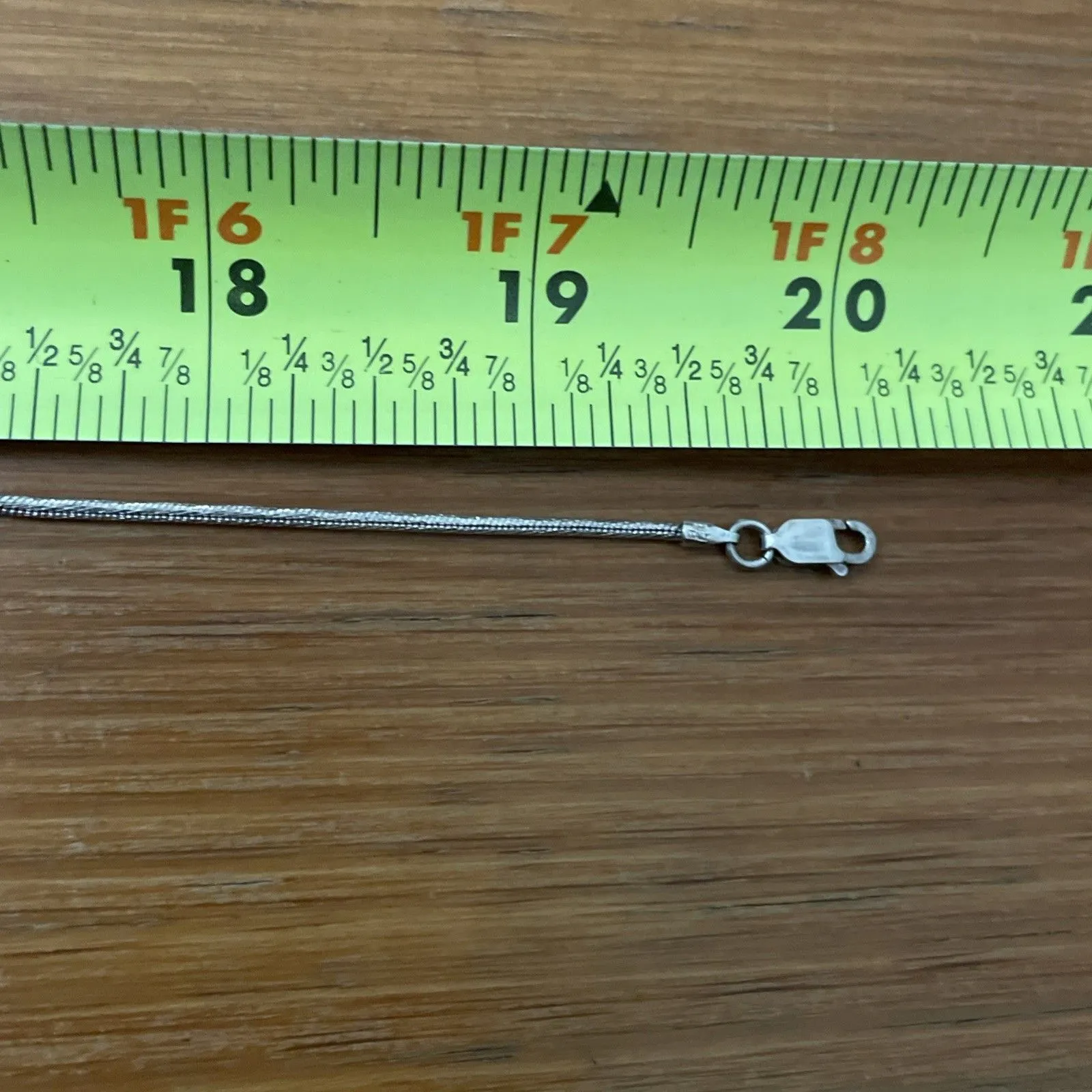 Karizia Sterling Silver Snake Chain Necklace 20" Marked KA 1772 Italy 925 - Image 3