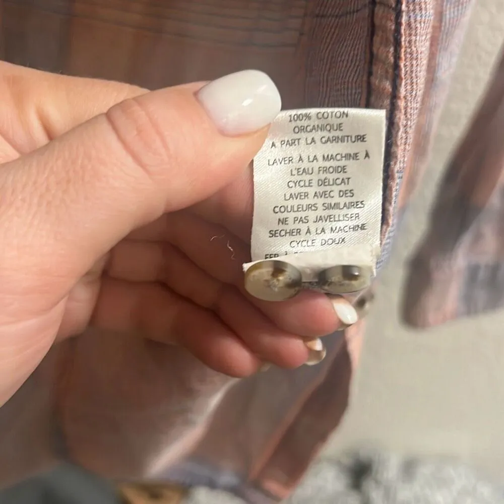 ✨Toad&Co Airbrush Deco Sz XS Pink Shirt - Image 7