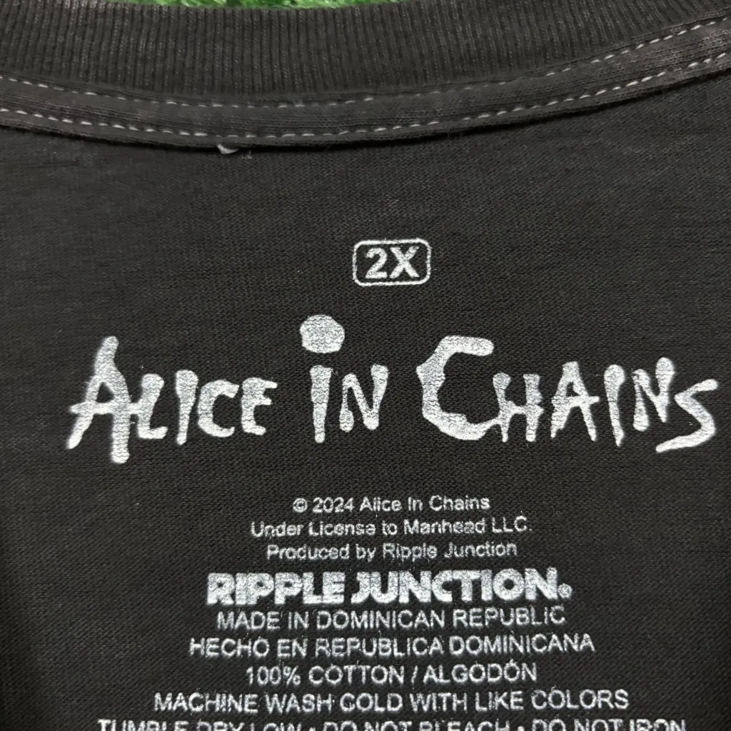 Alice In Chains Dirt Est 1987 Rock Band Mineral Wash T-Shirt Size 2X - Image 4