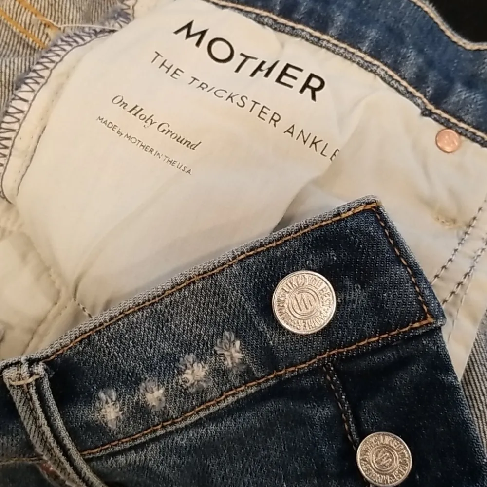 đź’•MOTHER SUPERIORđź’• The Trickster Ankle Jeans ~ On Holy Ground 26 NWOT Blue - Image 17