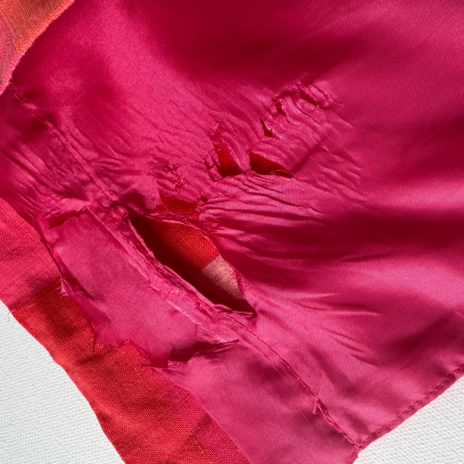 VTG‎ Talbots Womens 100% Linen Midi Skirt Sz 10 Pink Plaid Preppy Modest Teacher - Image 4