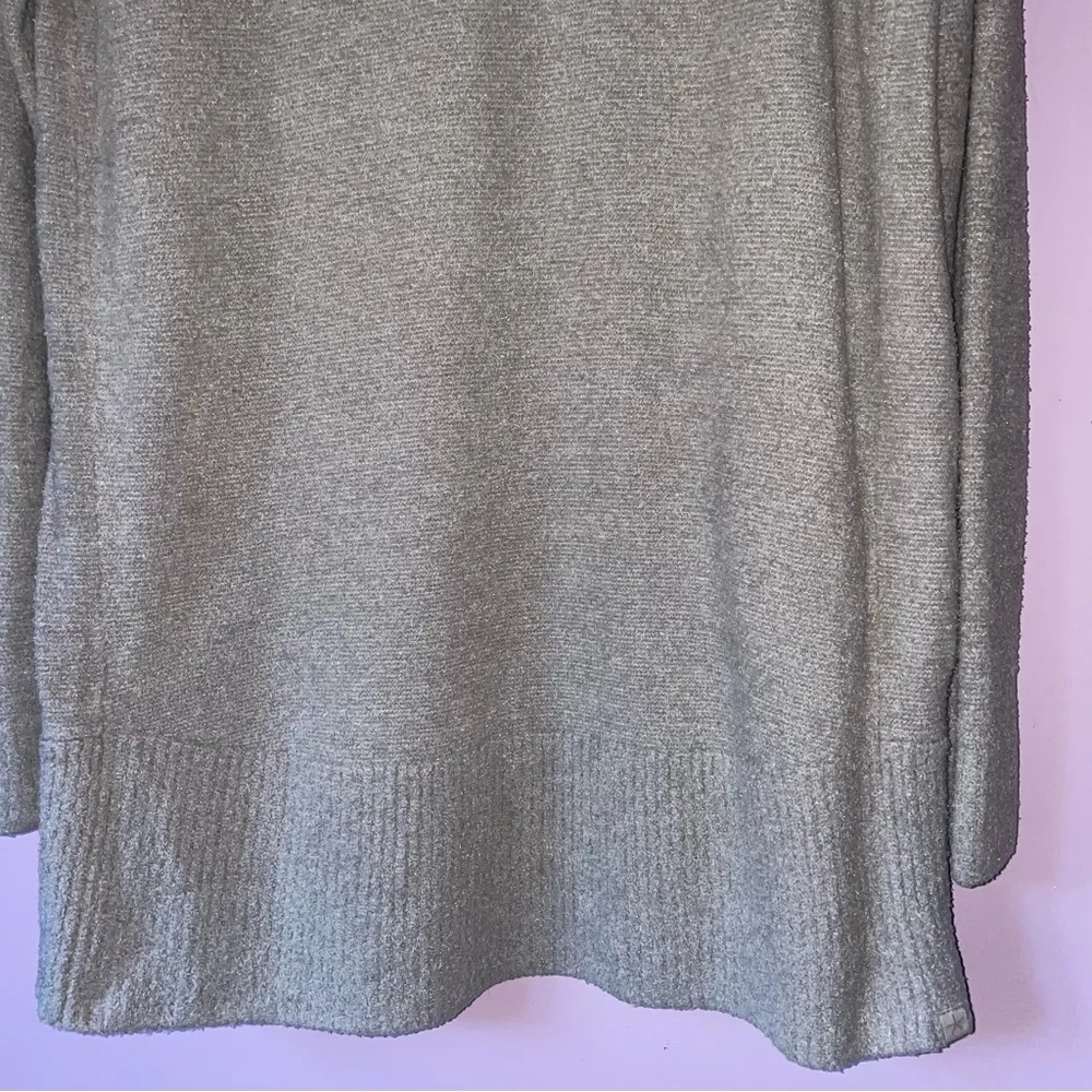 Barefoot Dreams XS/S CozyChic Lite Knit Gray Circle Lounge Cardigan Sweater - Image 8