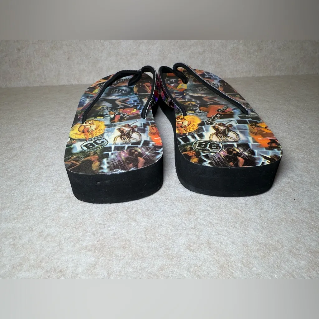 BC Footwear Women's Graphic Colorful Y2K Platform Flip Flop Sandals Size 8 NWOT - Image 7