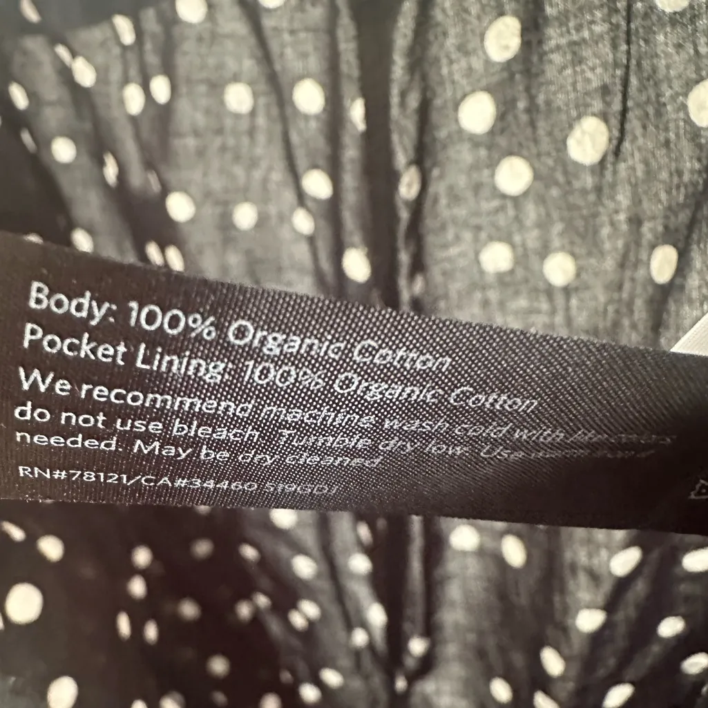 EILEEN FISHER Black and White Polka Dot Pants. - Image 6