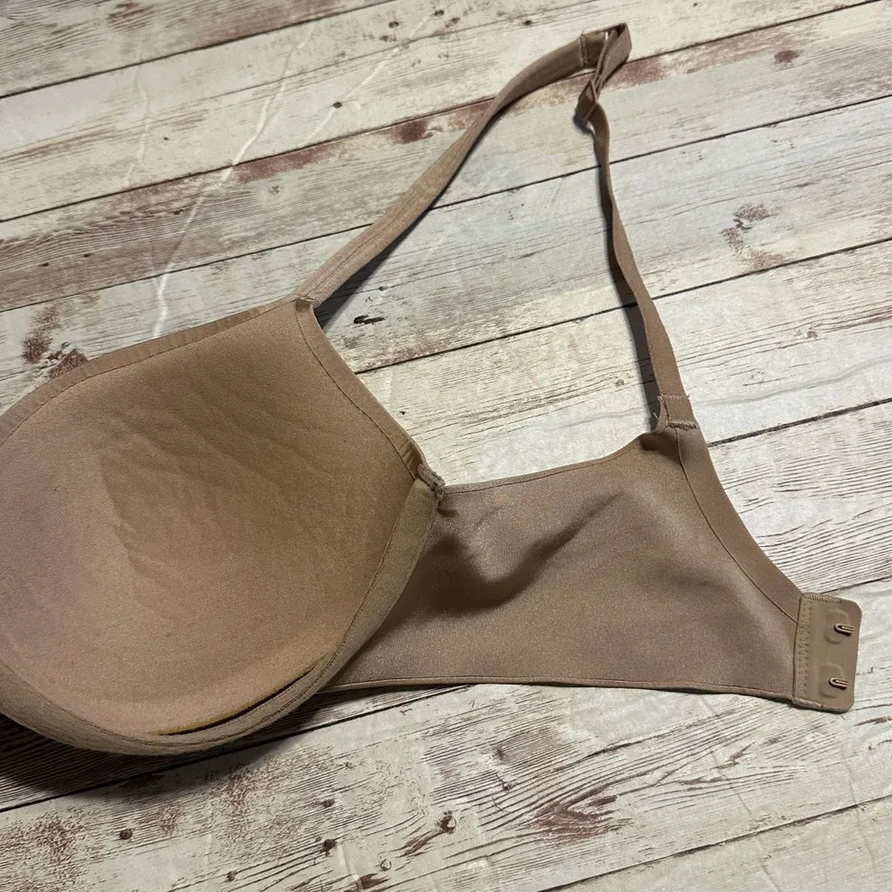 SKIMS Nipple Push Up Bra Size Size 32D Beige Neutral Padded Wired - Image 4