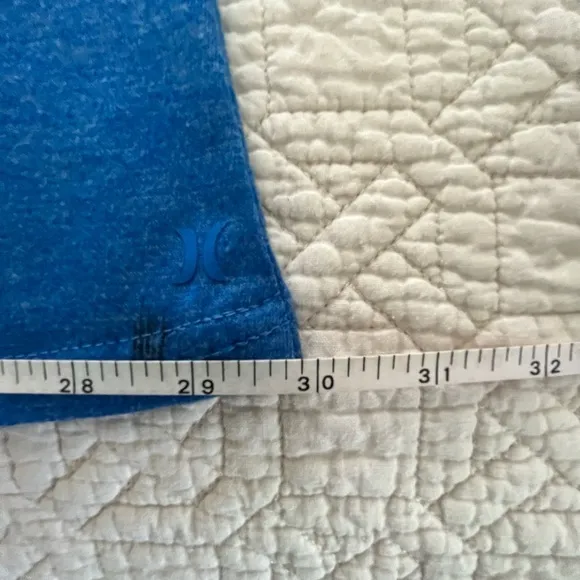 Hurley Abstract Print Blue Background Strapless‎ Maxi Dress Size Small - Image 6