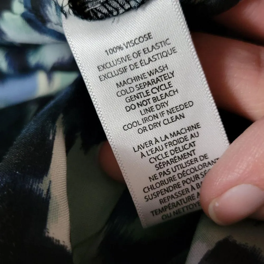 BeachLunchLounge Piper Printed Ecovero Top for Women in Blue Falls Size XS - Image 10