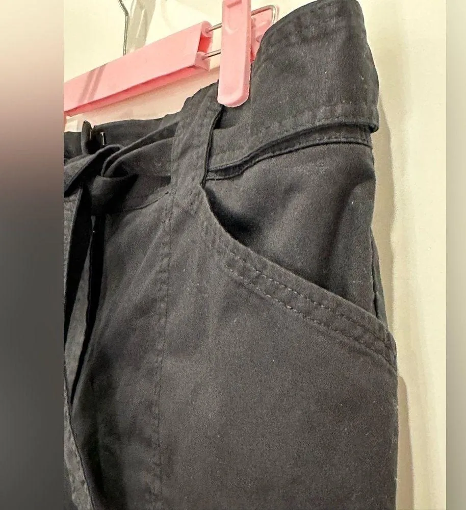 White House Black Market The Cabana 4 inch Shorts Tie Front Black Casual Sz 14 - Image 7