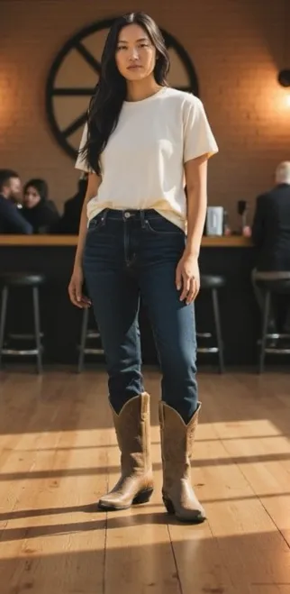 Old Gringo π€ Yippee Ki Distressed Leather Tall Snip Toe Cowboy Boots π€ Tan π€ 7.5 - Image 1