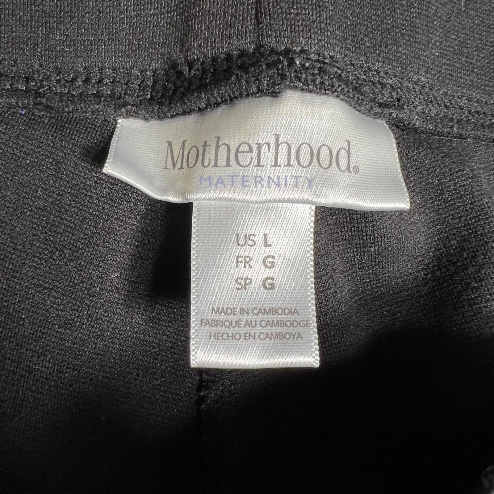 Motherhood Maternity Womens Leggings Skinny Leg Ankle Length Pants Black Large - Image 5