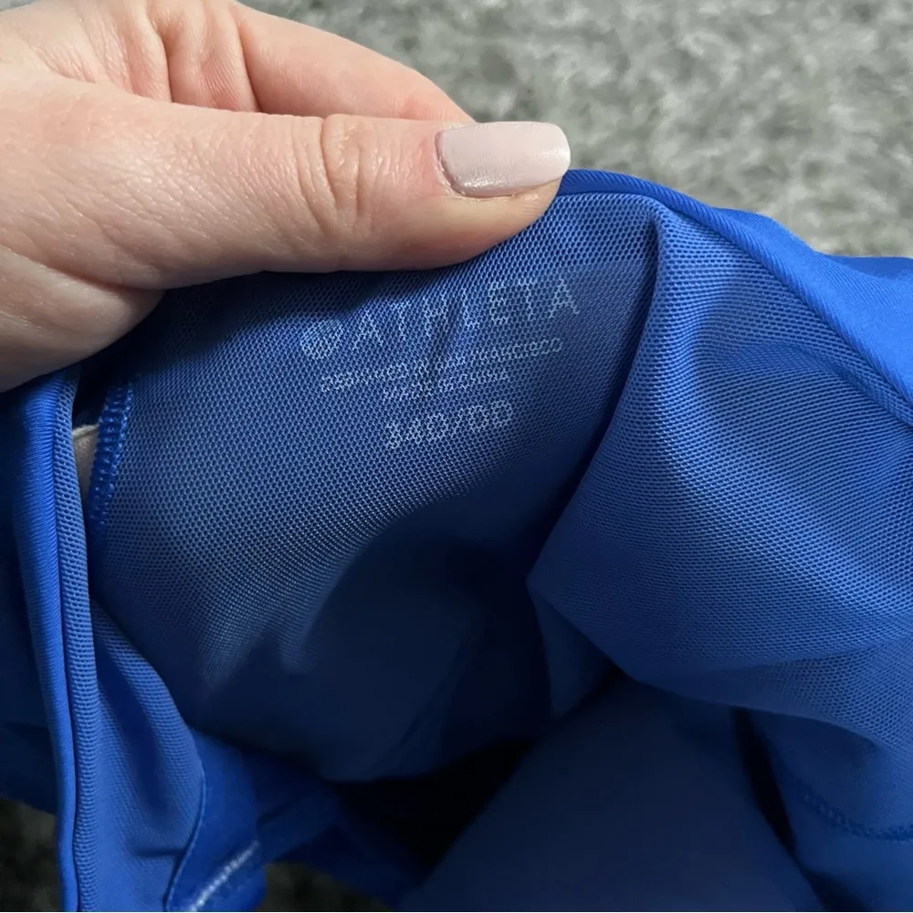 Athleta Maldives Bra Cup Tankini Cerulean 32d/dd - Image 2