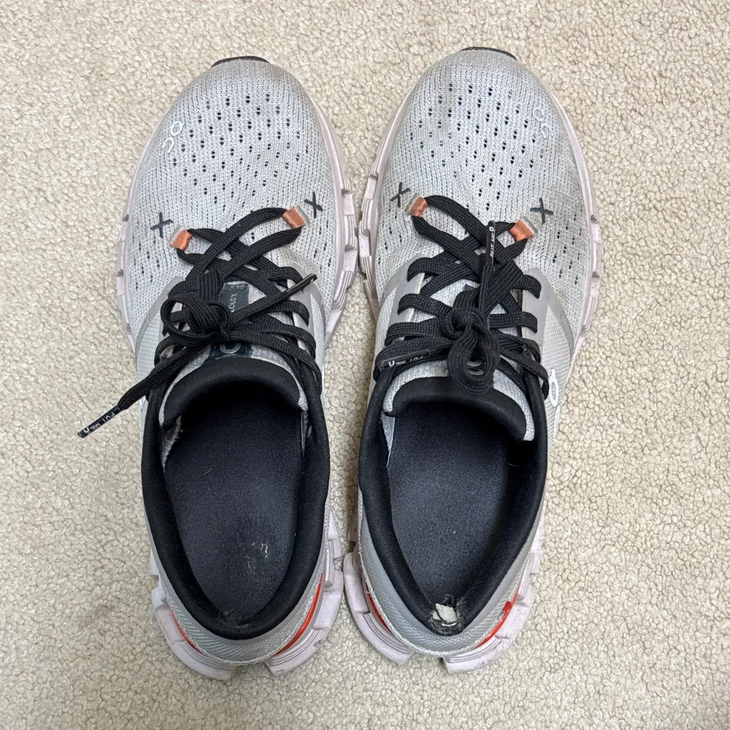 On Cloud Running X 4 Women’s Shoes Gray Size 7.5 - Image 3