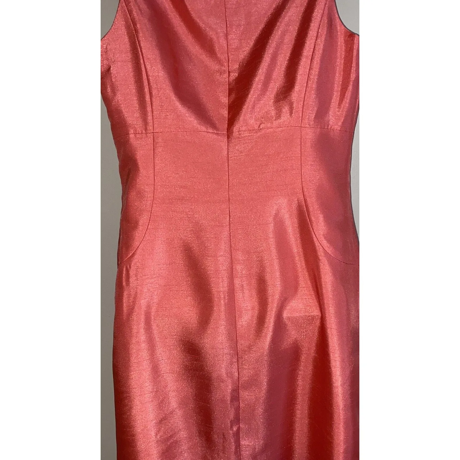 John Mayer Collection Women's Sz 10 2pc Coral Blazer & Dress Suit Outfit - Image 5