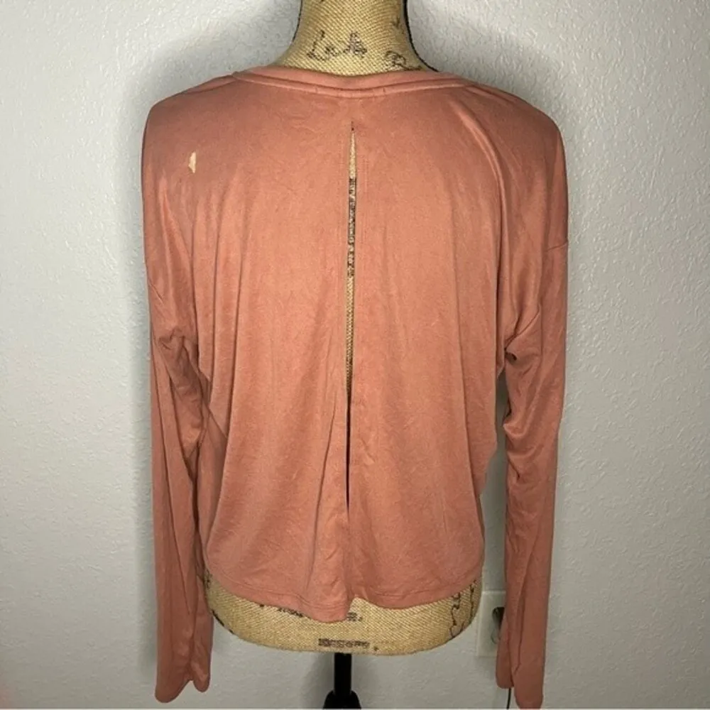 Koral Size S Pink Sand Storm Marlow Long Sleeve Top Gym Active Open Back Relaxed - Image 13