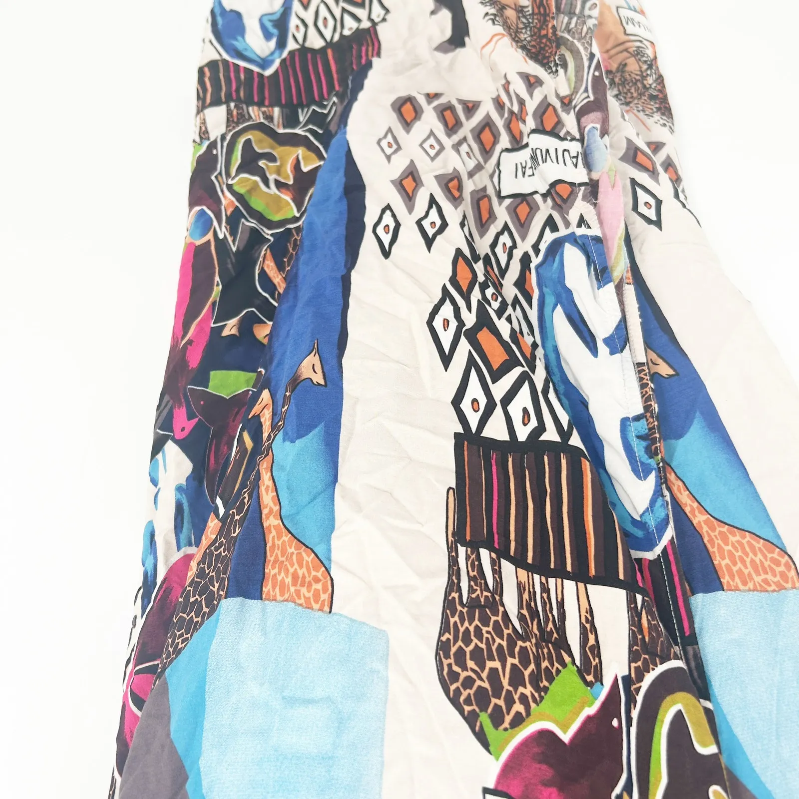 Womens Boho Hippie Beach Artsy Long Duster Kimono Cardigan‎ Kaftan Cover Up OS Blue Size undefined - Image 5