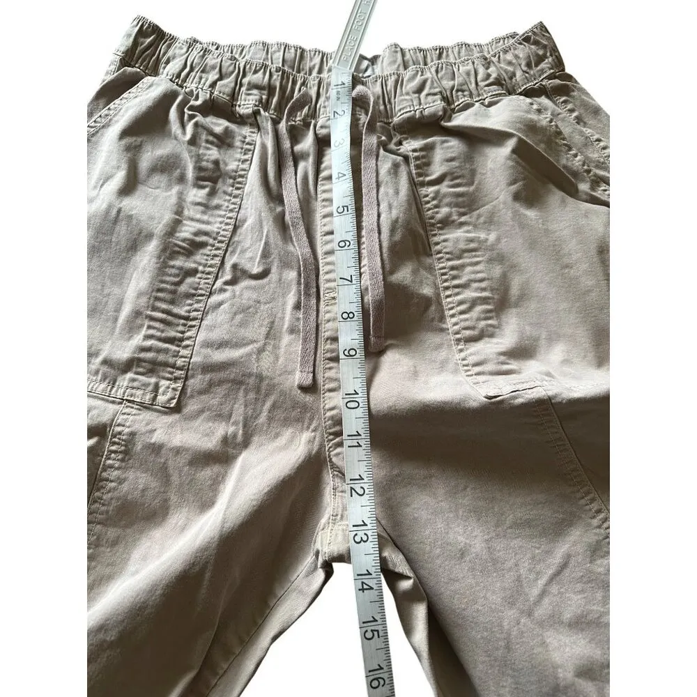 Garage Cargo Pants High Waist Drawstring Closure Elasticized Cuffs Pockets Sz M - Image 7
