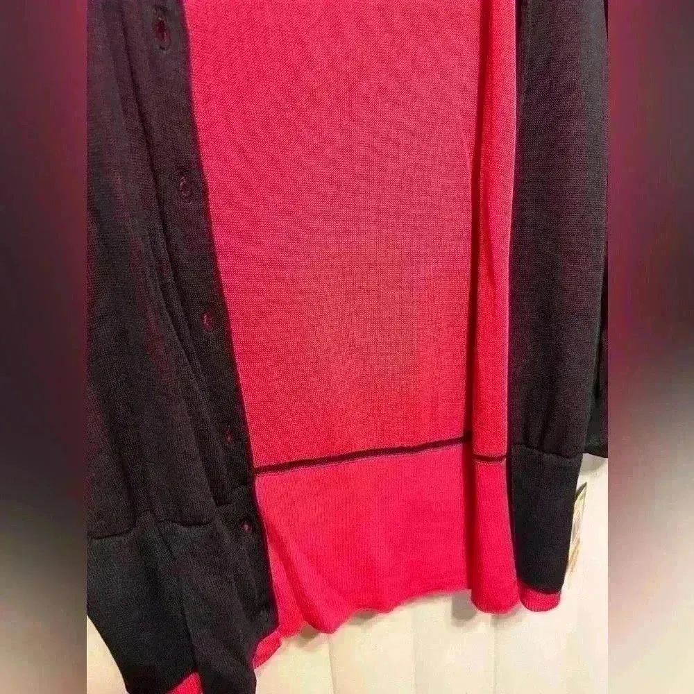 NWT Alfani two-tone vibrant colored cardigan size small - Image 4