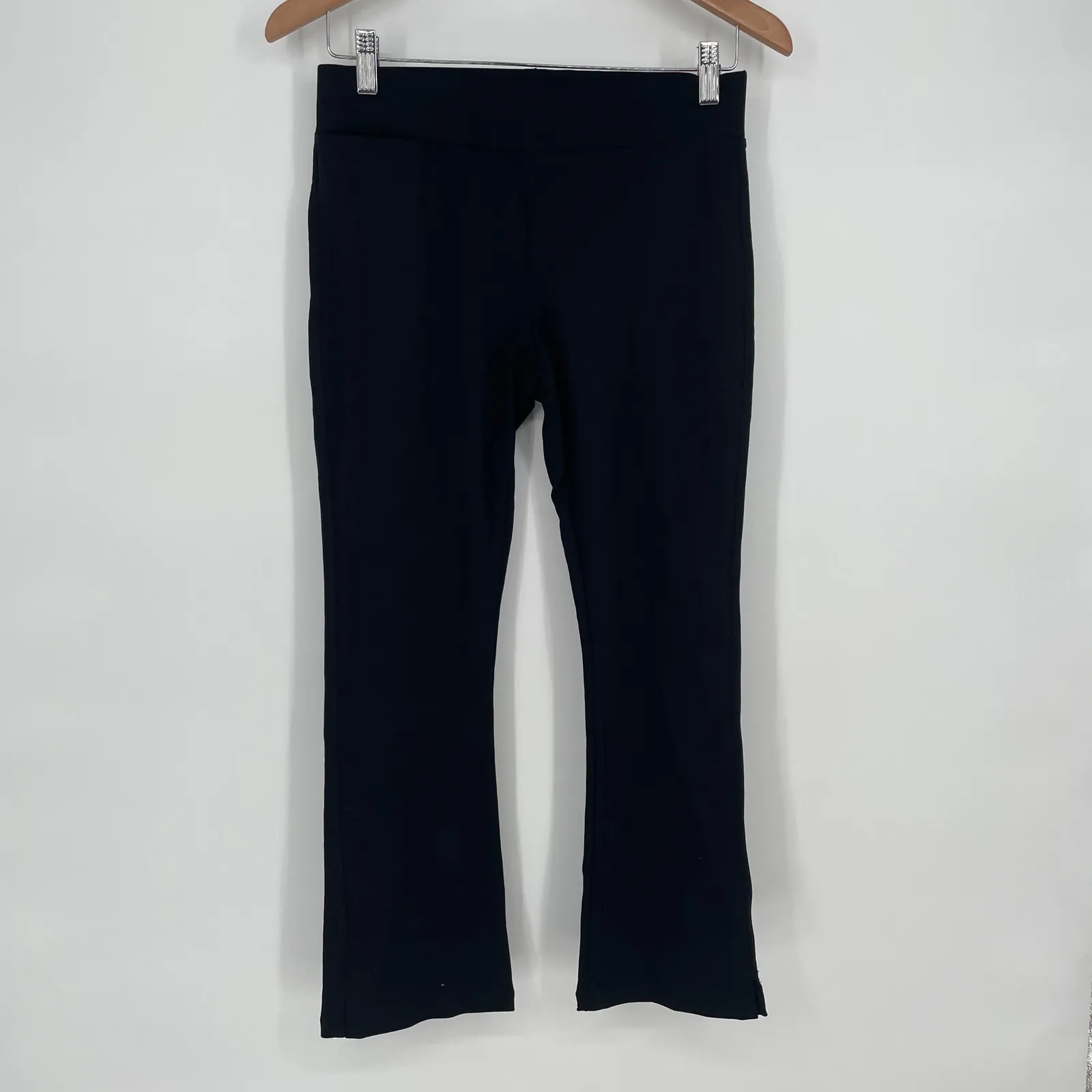 American Giant Womens Black Bootcut Leggings Size 6 Made in USA Casual Comfort - Image 2