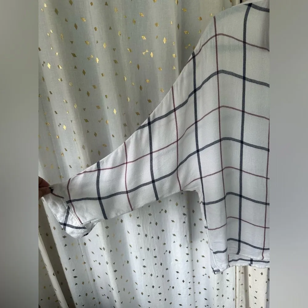 Rails Hunter Soft Slouchy Oversize Dolman Sleeve Button Down Shirt Open Pocket S - Image 6