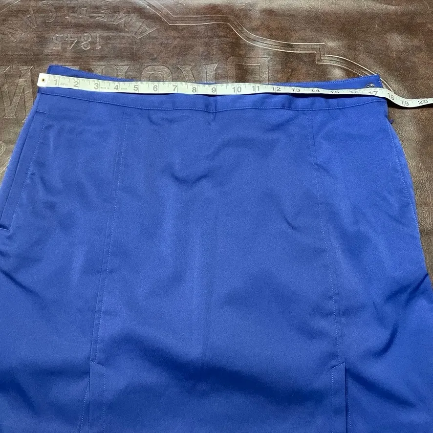Clover‎ By Bobby Jones Womens 10 Blue Skort Golf Sport Active Zip Pockets - Image 12