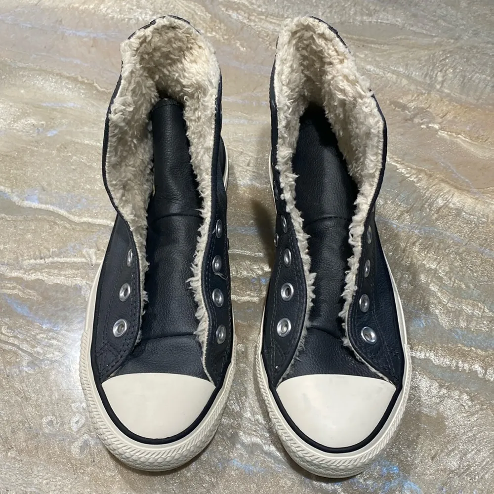 Converse All Star Insulated Gray Leather Sneakers Boots Men’s 4 / Women’s 6 - Image 12