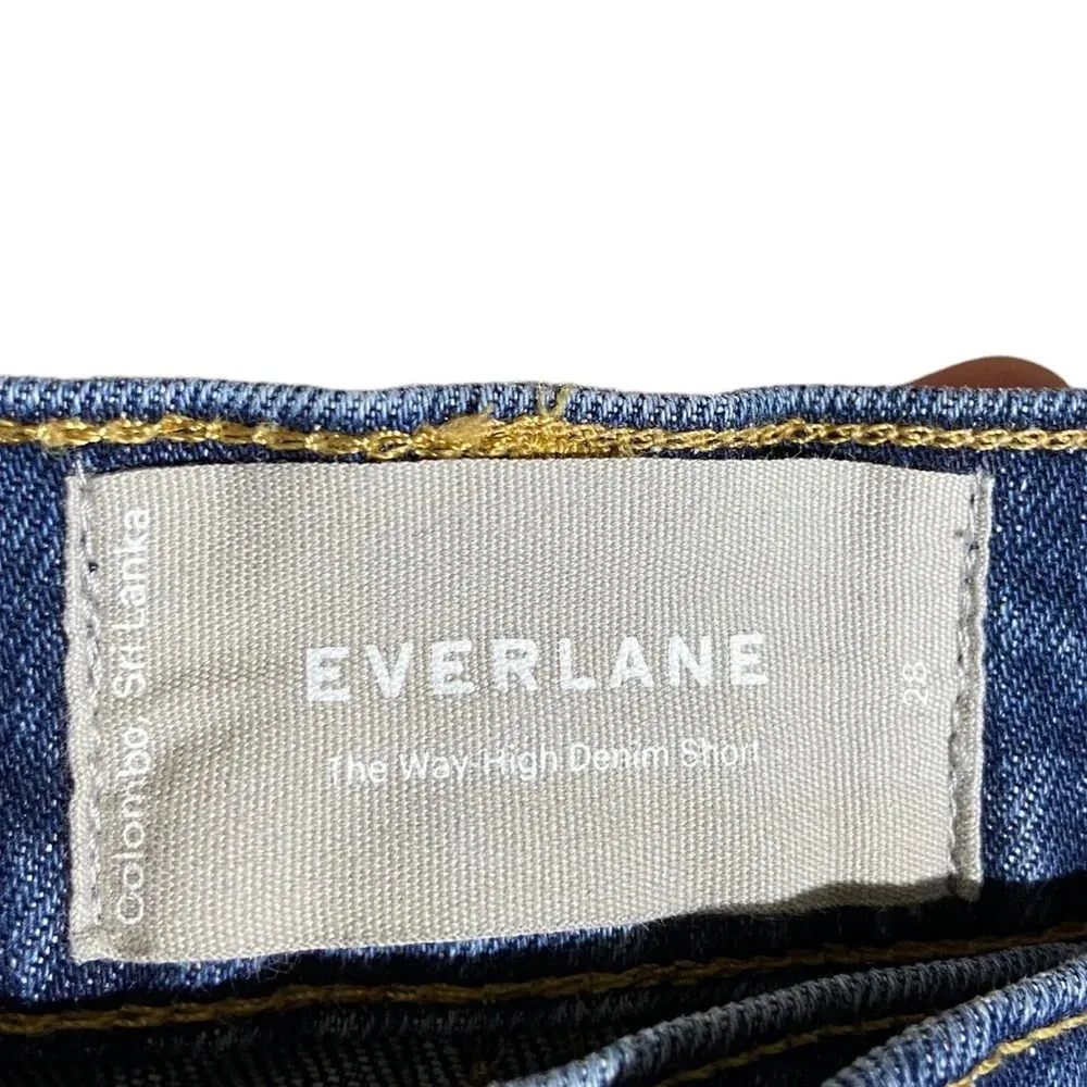 Everlane‎ The Way High Denim Short Size 28 - Image 7