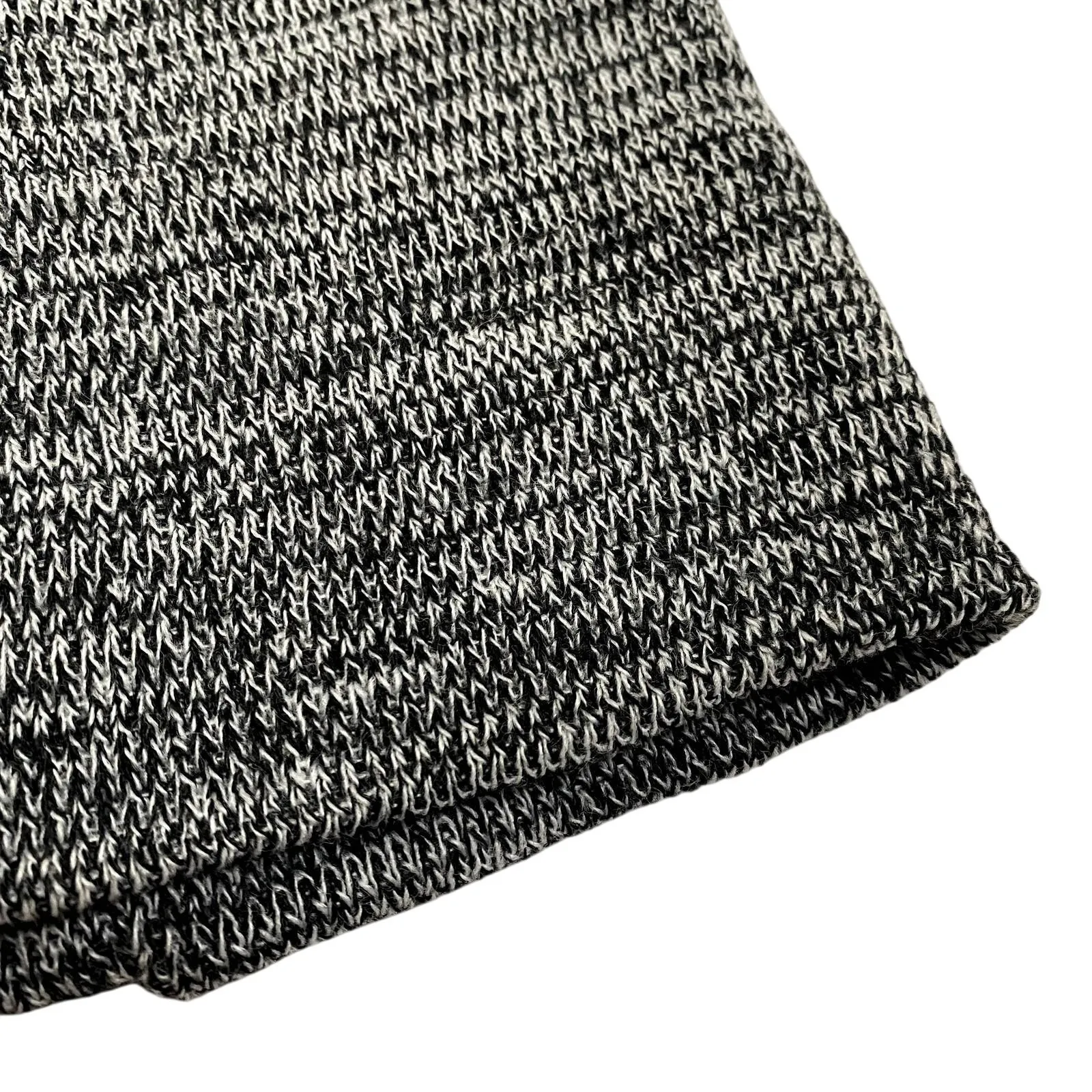 Mixed Yarn Marled Knit Warm Beanie Gray Black Winter Cap One Size Unisex New - Image 4