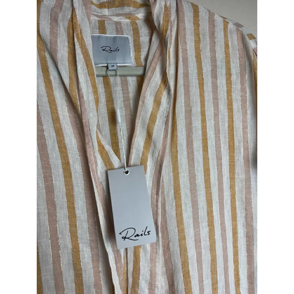 NWT Rails June Amber Stripe Blouse Top Sz. XS - Image 4