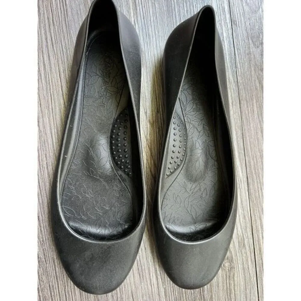 Classic Black Ballet Flats‎ Comfortable Round Toe Slip - Image 3