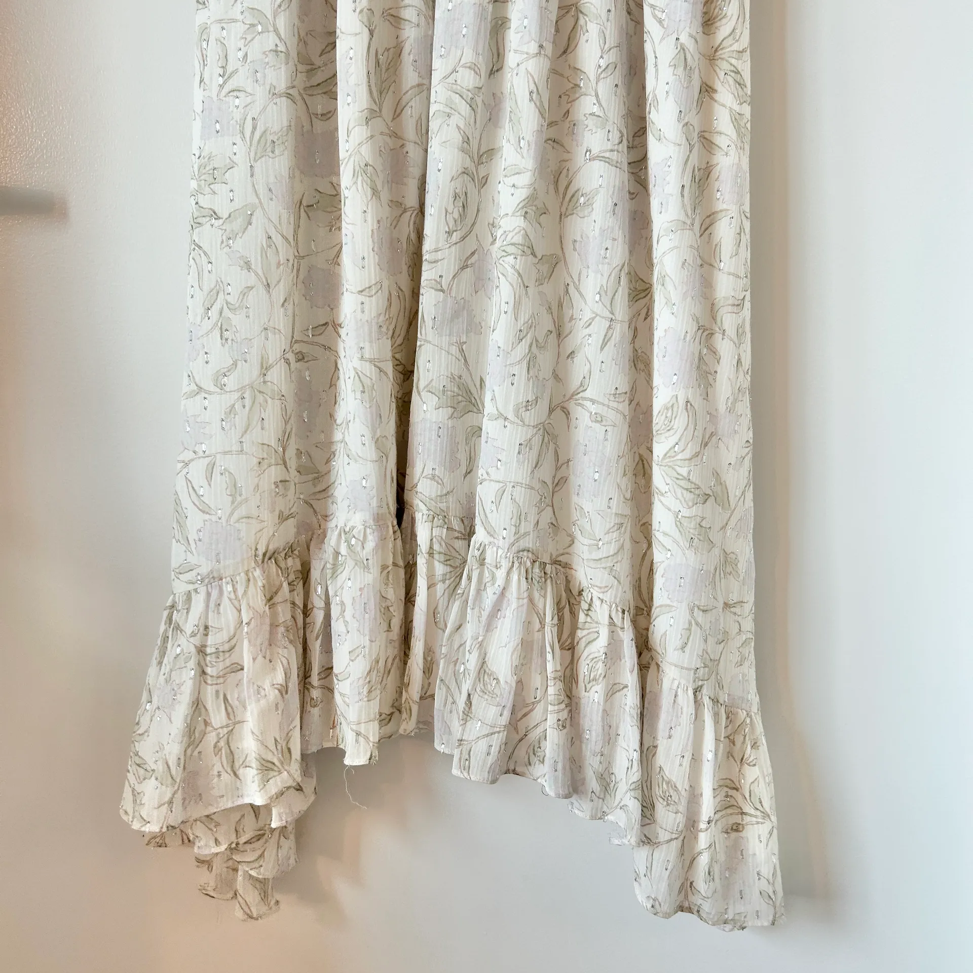 Rebecca Taylor Silk Blend Zadie Smocked Midi Dress Size 2 - Image 7