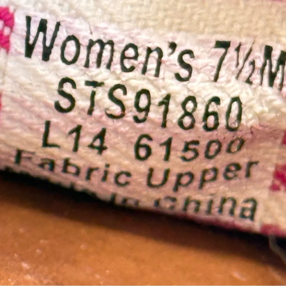 Sperry Topsider Tatama Floral Espadrille Flats Slip‎ On Shoes Women's Size 7.5 - Image 8