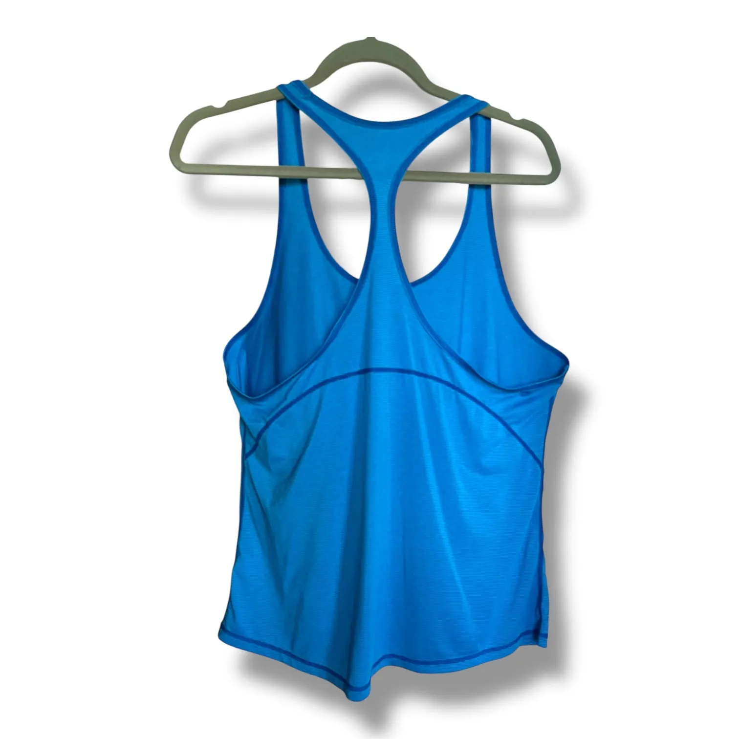Z by‎ Zella Womens Tank Top Blue Stripe Workout Athleisure Running Racerback XL - Image 4