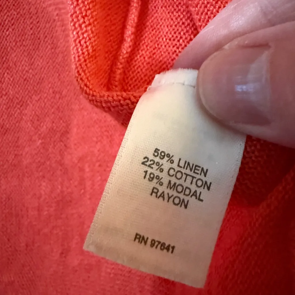 J. Jill Cardigan Sweater Linen Rayon Blend Open Front NWT Petite Medium PM MP Size undefined - Image 7