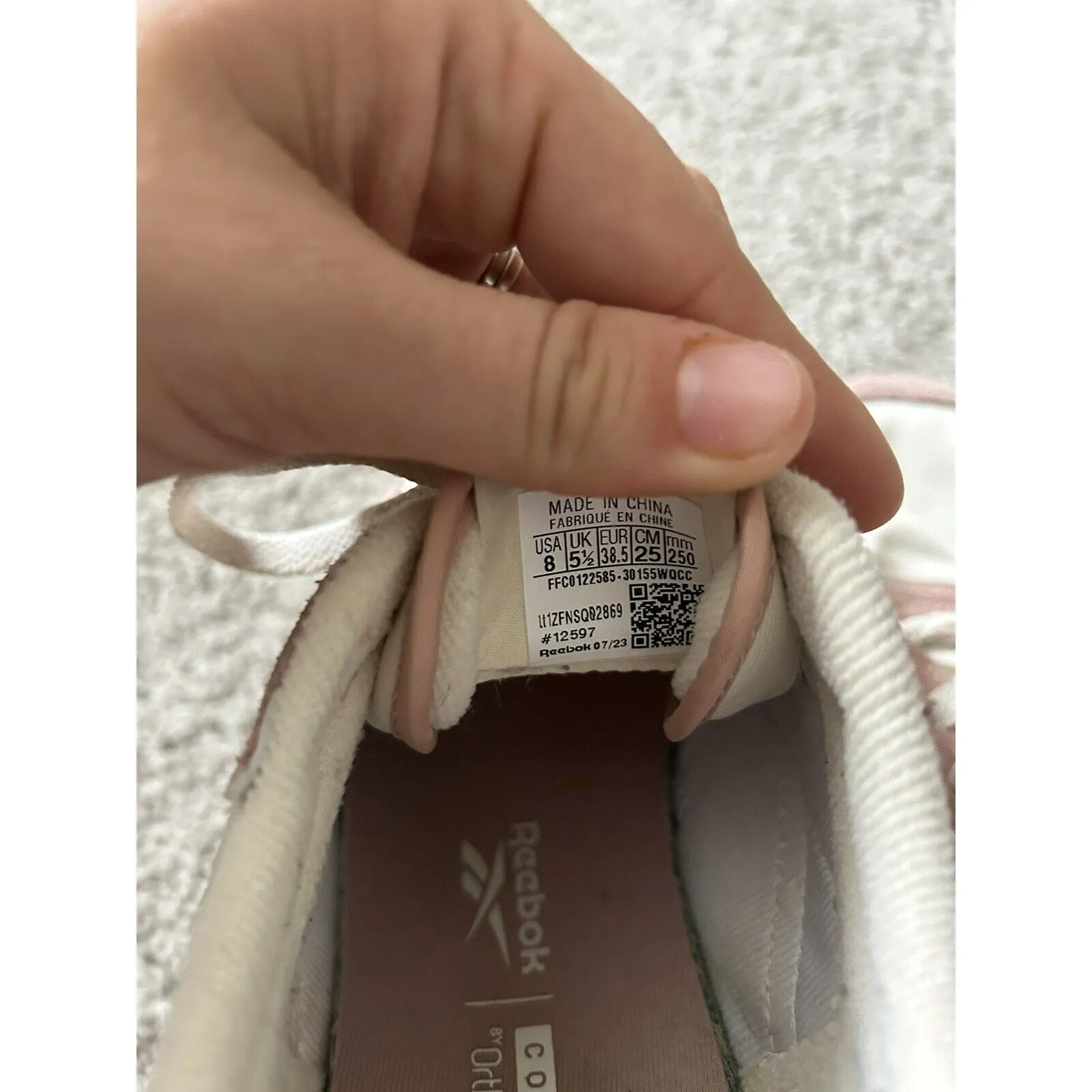 Womens Reebok Forte‎ Racer Sneakers Shoes, size 8 - Image 8