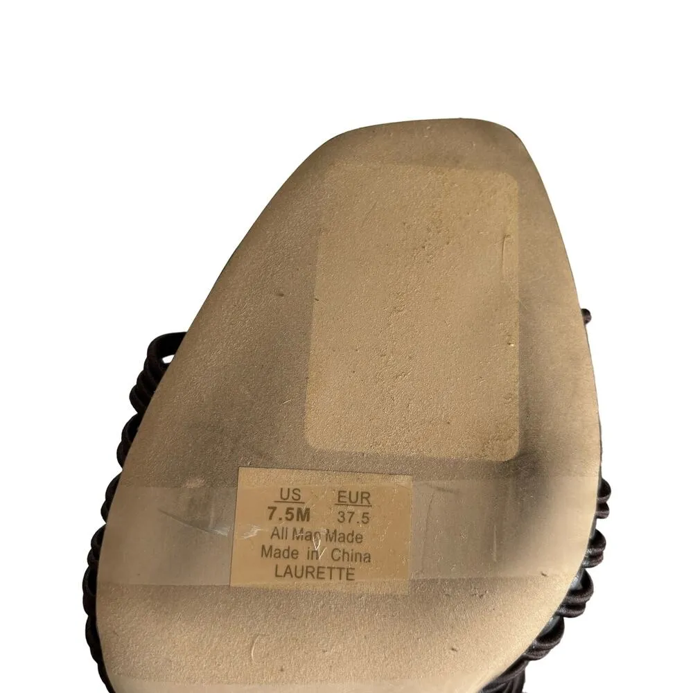 Sam Edelman Women's Laurette Dark Brown Strappy Block Heel Sandals Size 7.5 - Image 6