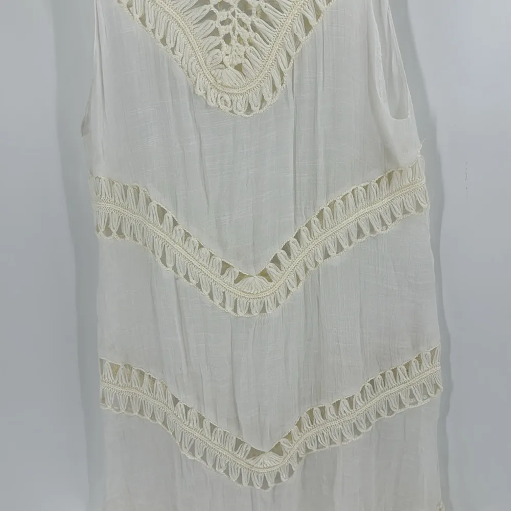 Selfie Couture gauze open knit swimsuit cover up bohemian vacation summer cruise Size M - Image 8