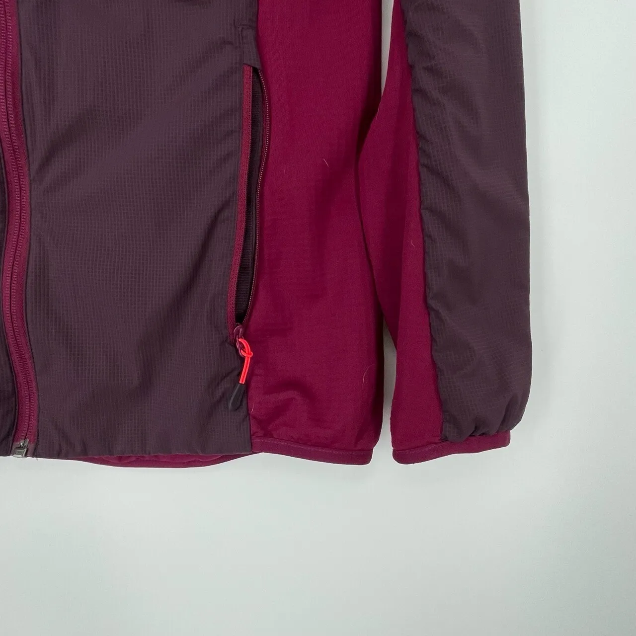 Jack Wolfskin Womens Color Block Purple Hooded Zip - Image 6