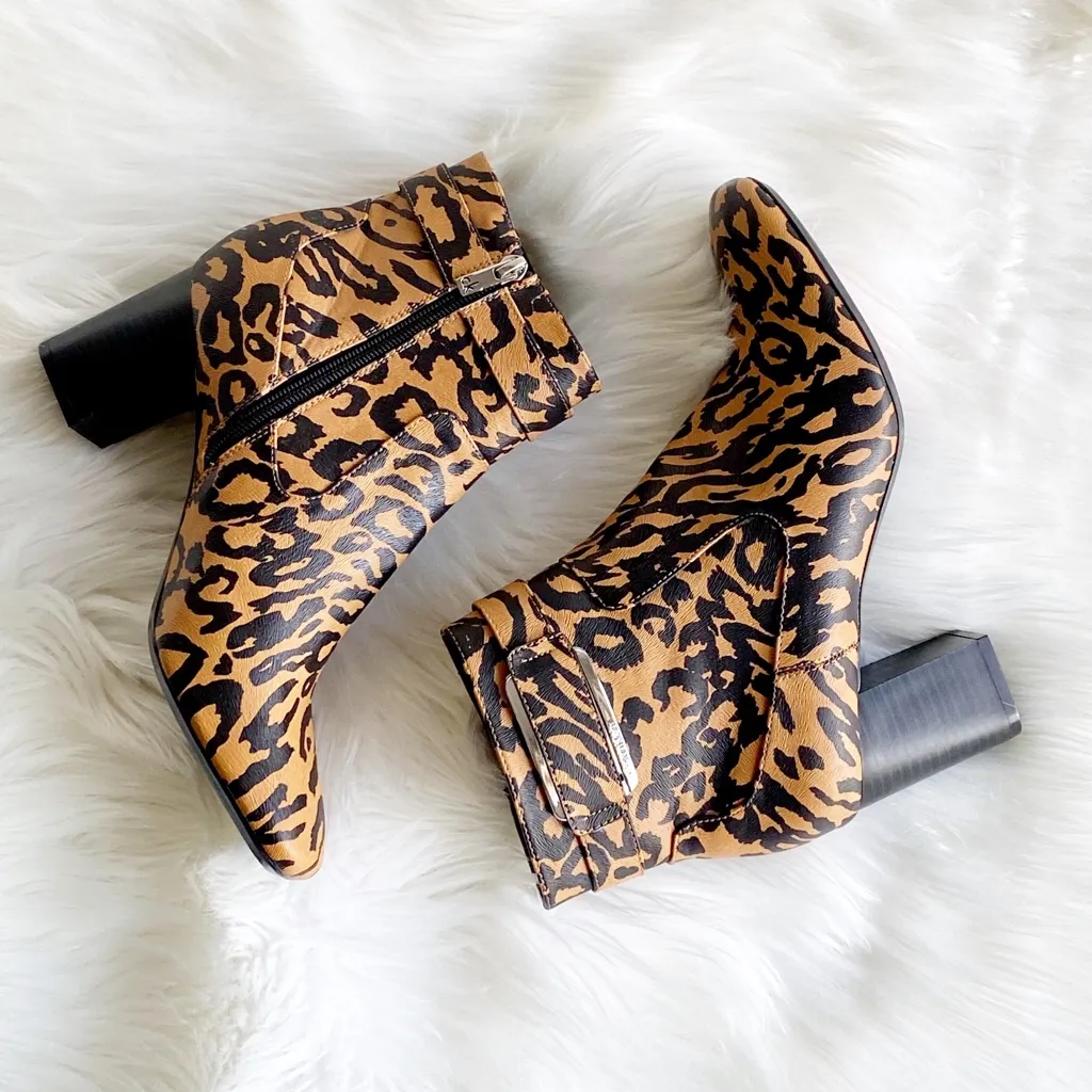 NEW Calvin Klein Cattee Ankle Boot  Leopard print - Image 6