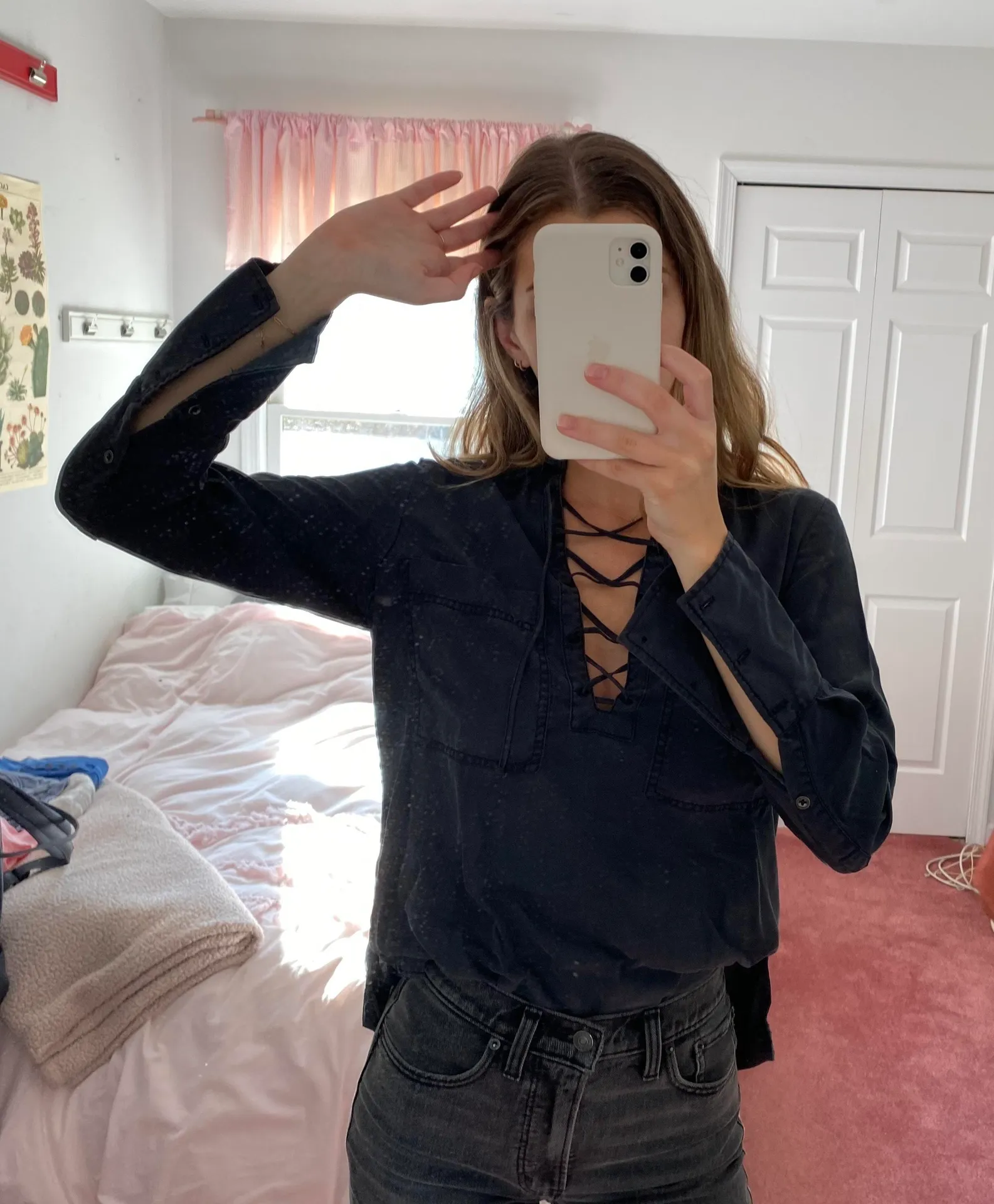 Tie up Collared Shirt - Image 10