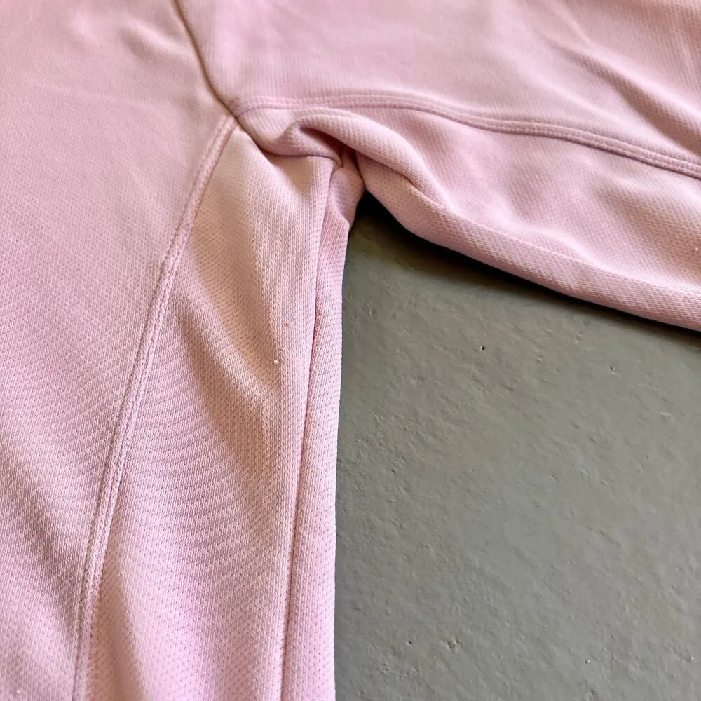 Nike Pink Quarter Zip Womens Small Y2K Grey Tag VTG Nike Lightweight Jacket - Image 9