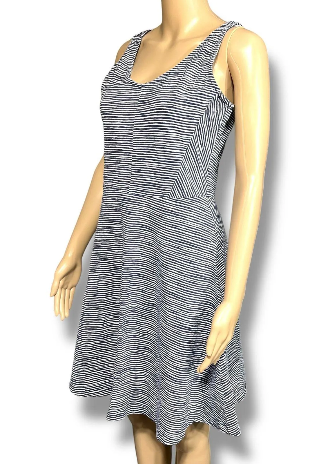 Old Navy Womens A Line Dress Sleeveless Tank Top Scoop Neck Stretchy Blue Medium - Image 8