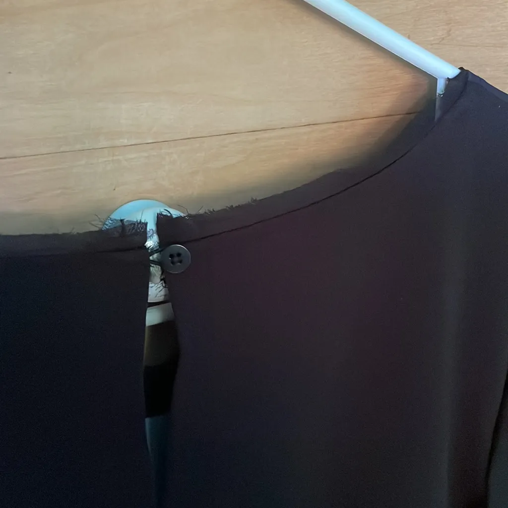 Simply Vera Vera Wang Floral Flower Black Dress Size XL - Image 6