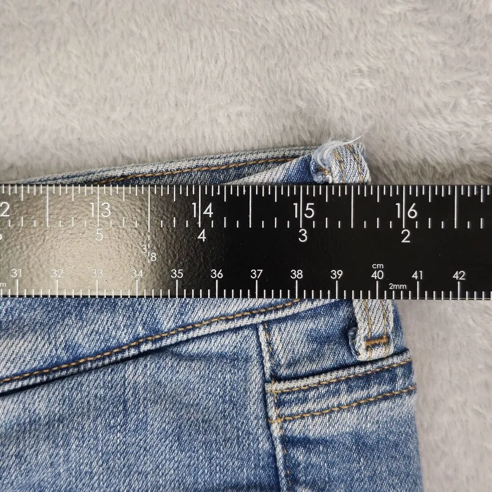 Mih Jeans Womens 29 Daily Jean High Rise Straight Split Raw Hem Stretch Denim - Image 8