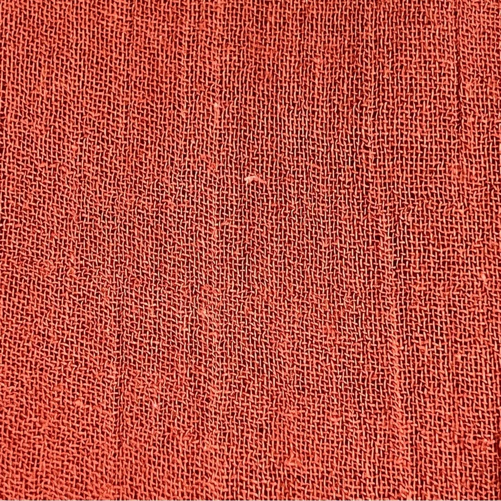 NWT Free People mauve Rust Hooded Poncho with Tassels 100% cotton oversized - Image 12